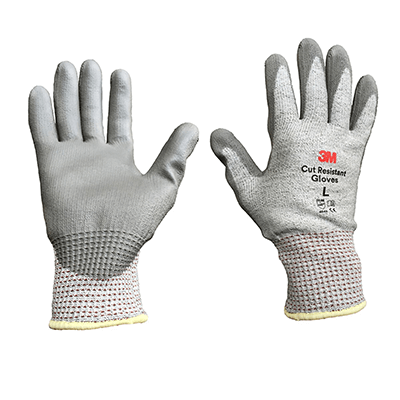 Găng tay chống cắt cấp độ 3 - Xám trắng - Size L
