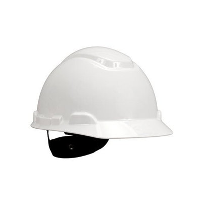 Mũ bảo hộ 3M H-701R màu trắng, giảm chấn dạng nút vặn 4 điểm nối